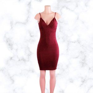 Burgundy Midi Dress